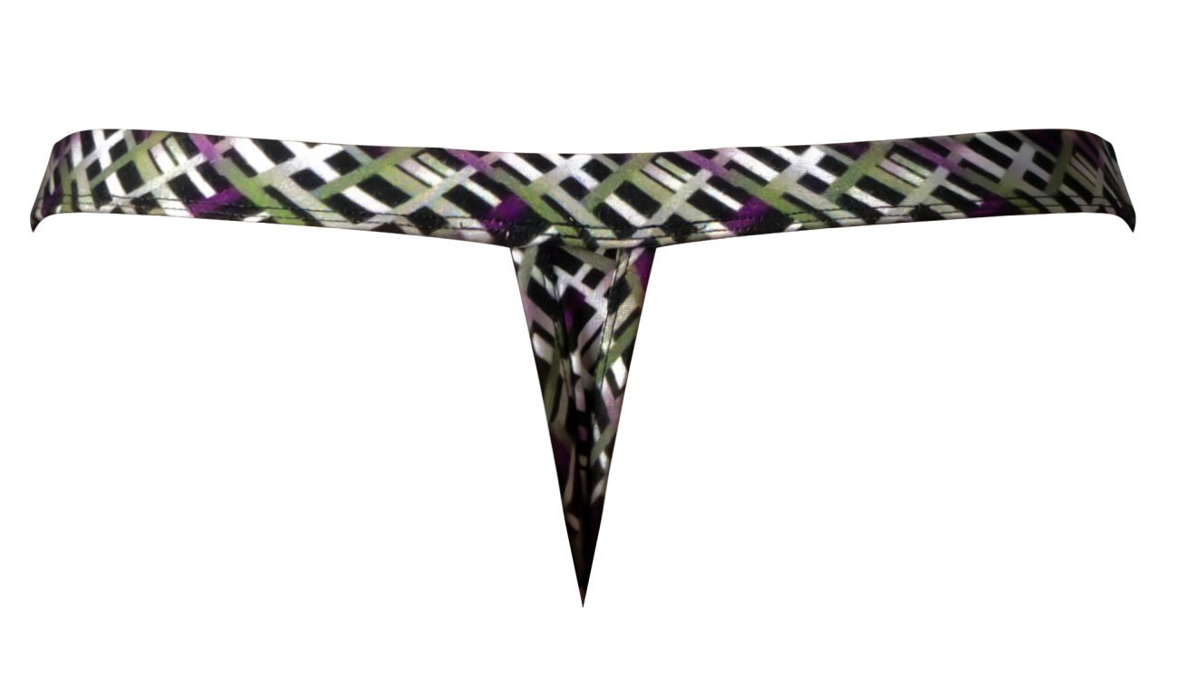 Male Power 419-303 Gridlocked Thong Straps-Rings Color Printed