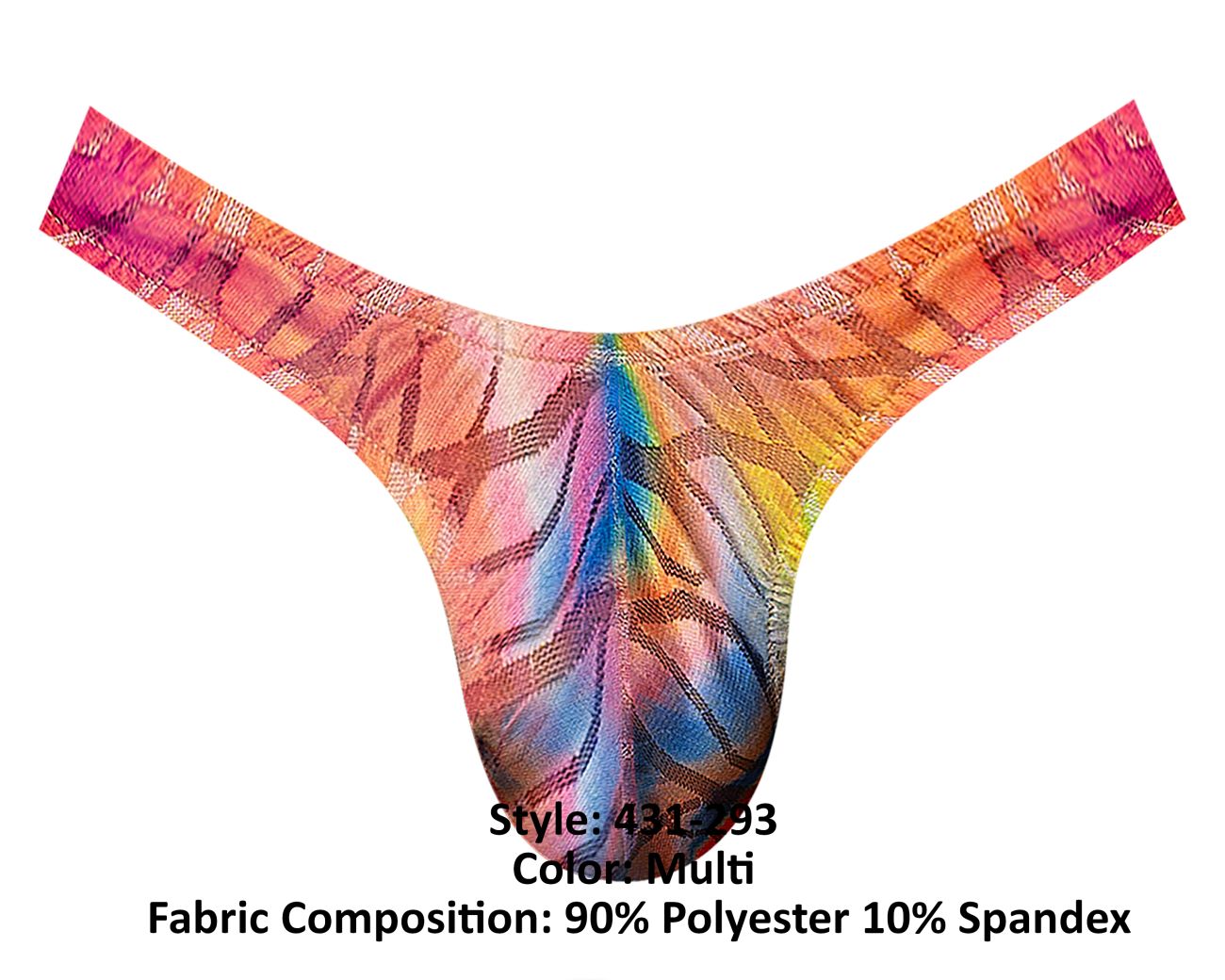 Male Power 431-293 Your Lace Or Mine Bong Tanga, Farbe: Multi