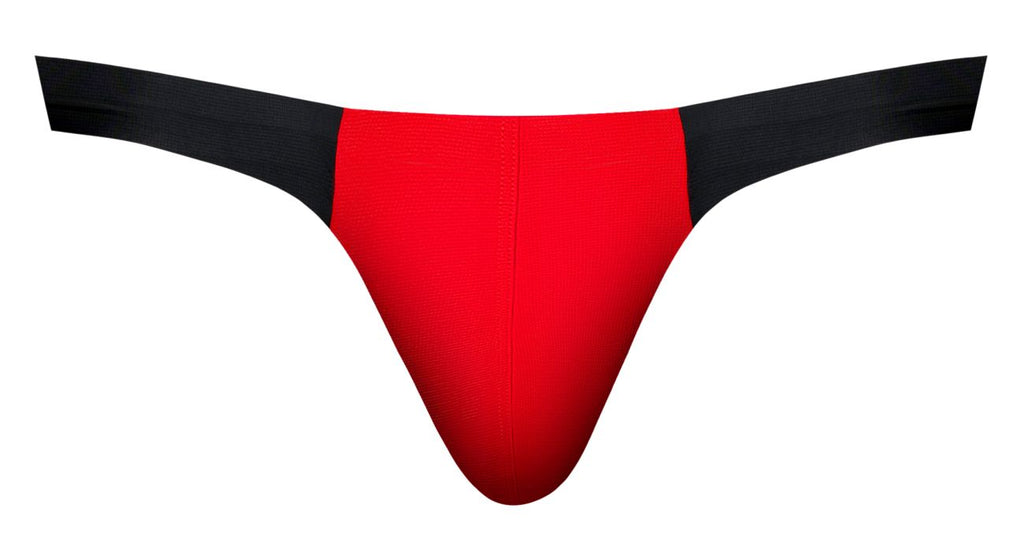 Male Power 442-300 Hot Mesh Bong Tanga Farbe Schwarz-Rot