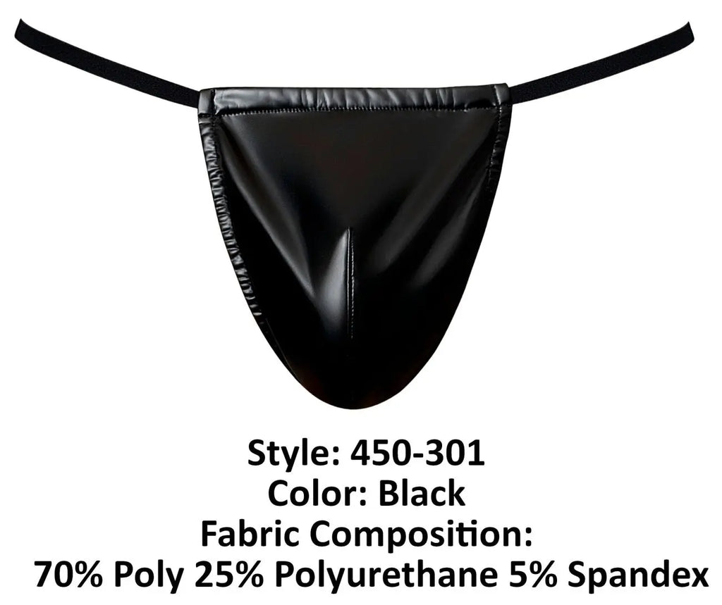 Ropa interior masculina Male Power 450-301 Liquid Onyx 2.0 tanga de hombre Color Negro