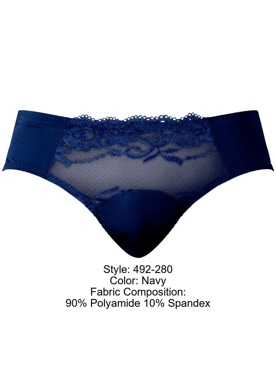 Ropa Interior Masculina Male Power 492-280 Braguita con Bolsa Sassy Lace Color Marino