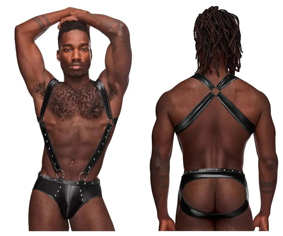 Male Power Herrenunterwäsche PAK-154 Fetish Uranus Jockstrap Farbe Schwarz