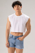 Escapism Muscle-Fit Crop Tank - Rindfleisch