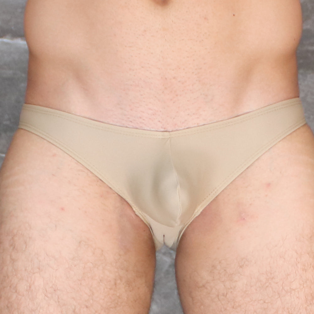 Beige mckillop vkds ta2 hoist bikini naked sheer mesh briefs with smooth form-fitting design