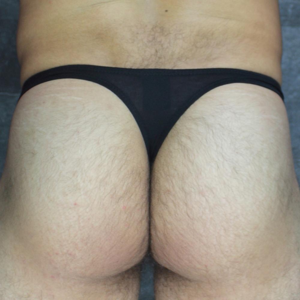 Black sheer thong back side made of modal fabric from mckillop vtmo hoist thong modal collection