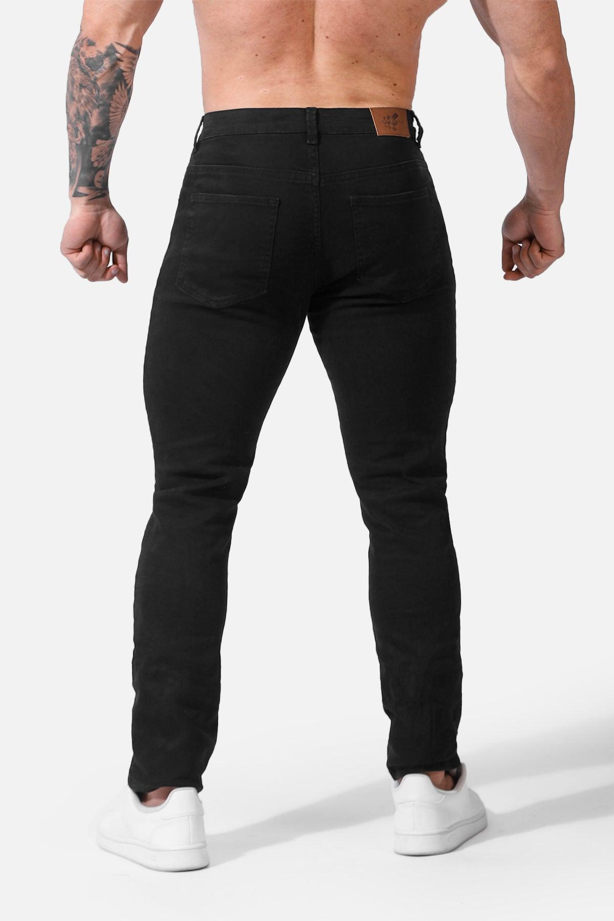 Men's Fitted Stretchy Pants - Black - DealByEthan.gay loves Jed North