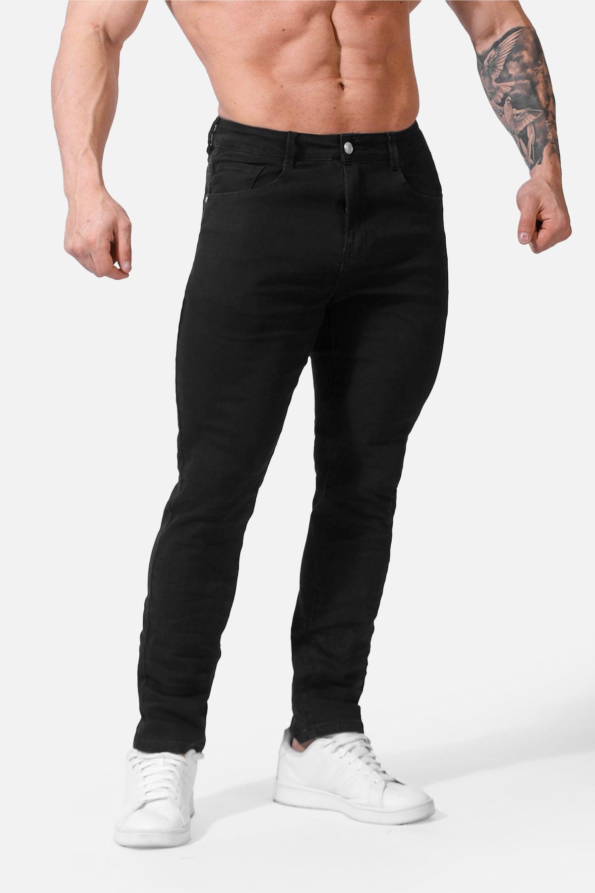 Men's Fitted Stretchy Pants - Black - DealByEthan.gay loves Jed North