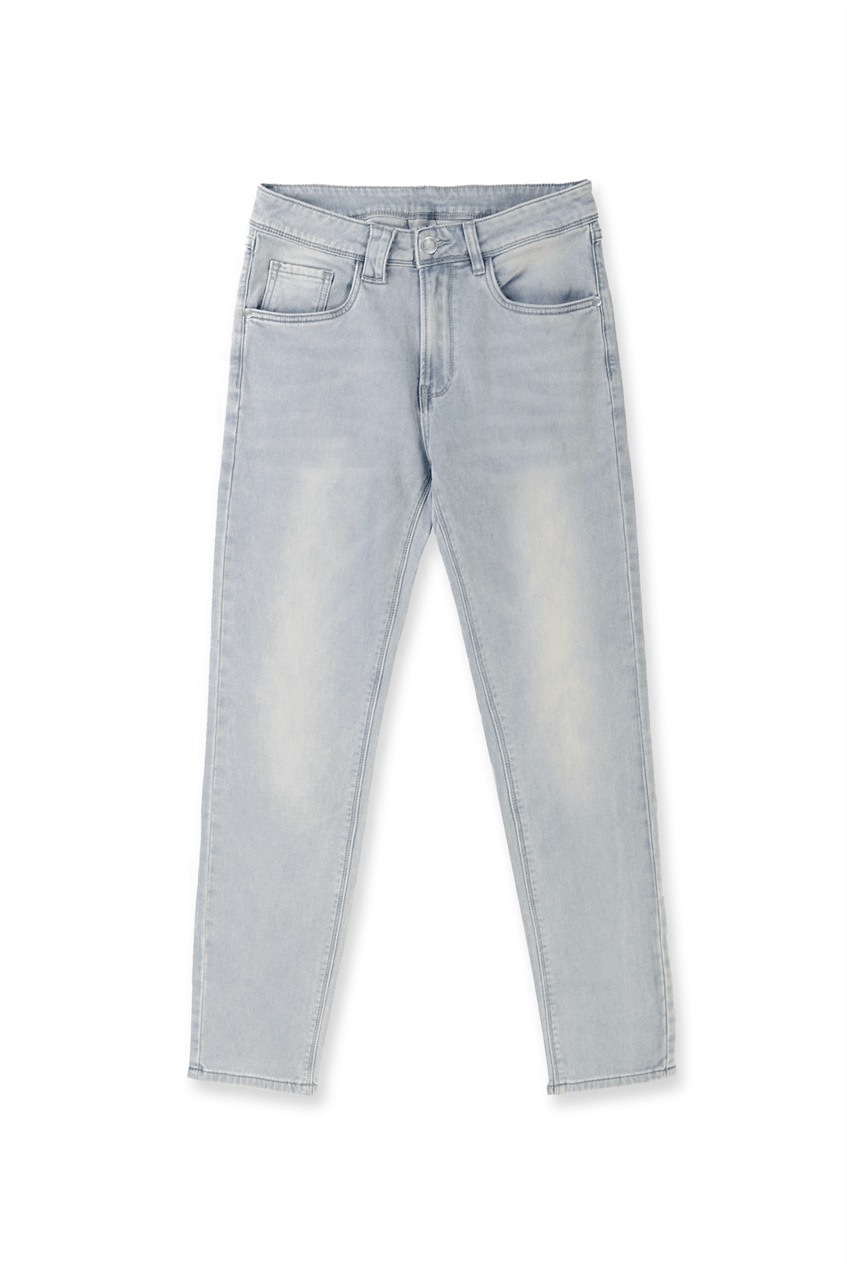 Men's Premium Fitted Stretchy Jeans - Faded Light Blue - DealByEthan.gay loves Jed North