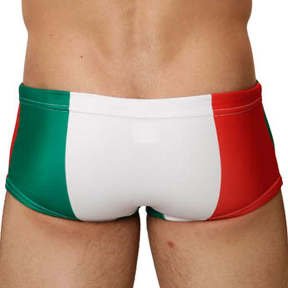 Mensuas MN8005 Badehose mit italienischer Flagge