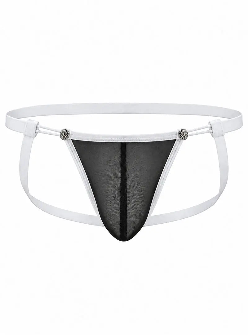Undergear Herren-Mesh-Träger-Jock BK- 790