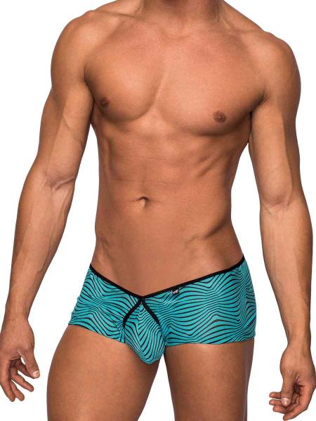 Micro Shorts Tranquil Abyss Sea Blue, Black Large - DealByEthan.gay loves Male Power