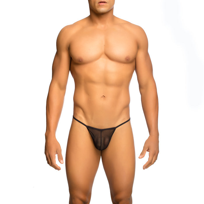 Tanga transparente con espalda en T para hombre de Mob