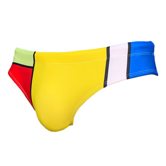 Maris Equi ModRian Men's Mondrian Inspired Swim Briefs