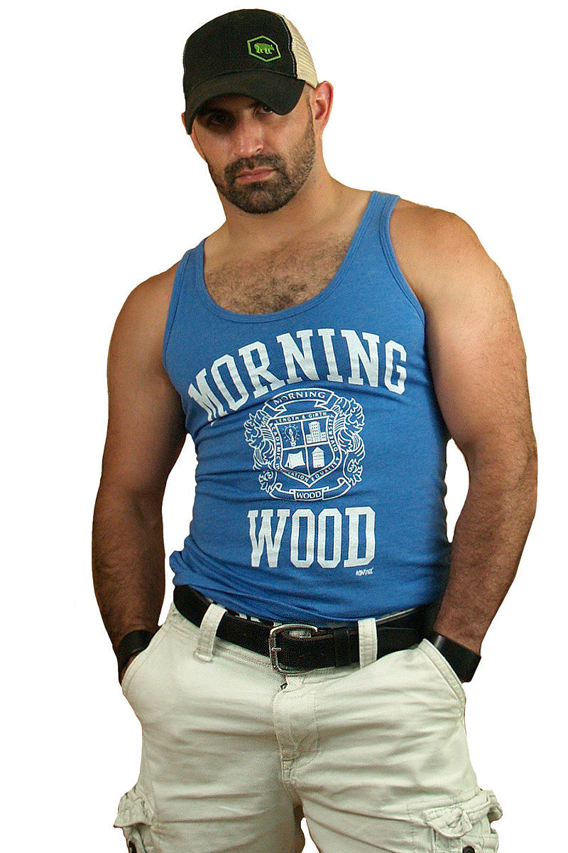 Morning Wood (Tri-blend) - Tank Top - DealByEthan.gay loves Ajaxx63