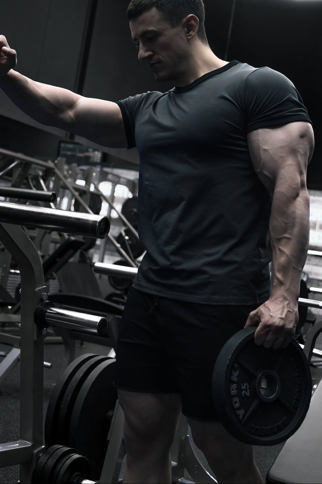 Muscle-Fit Ringer T-Shirt - Stone Gray - DealByEthan.gay loves Jed North