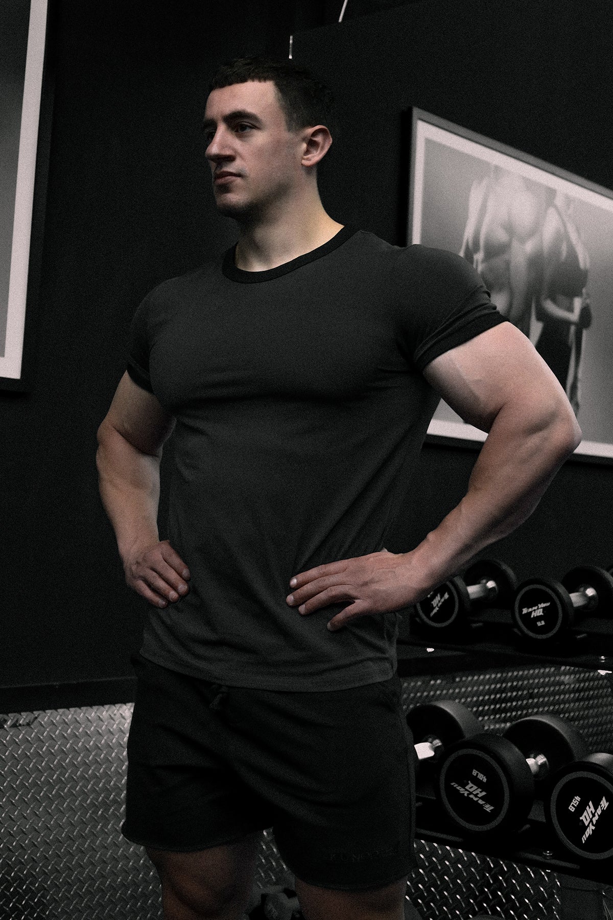 Muscle-Fit Ringer T-Shirt - Stone Gray - DealByEthan.gay loves Jed North