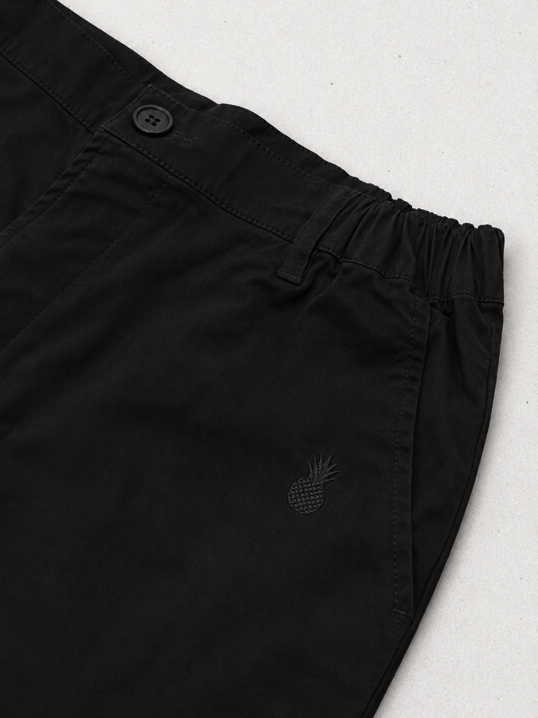 JJ Malibu Men's Muscle-fit Men's 2.5'' Stretchy Chino Shorts - Midnight Black