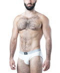 Calzoncillos tipo slip con abertura frontal Body Shop para hombre de Nasty Pig - Blanco