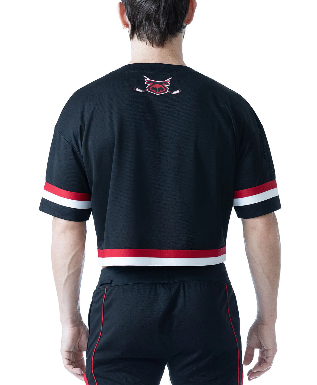 Nasty Pig Face Off Hockeytrikot Schwarz/System Rot/Weiß