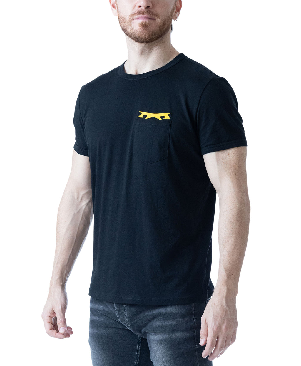 Nasty Pig Men's Induction Tee - Black/Cadmium Yellow