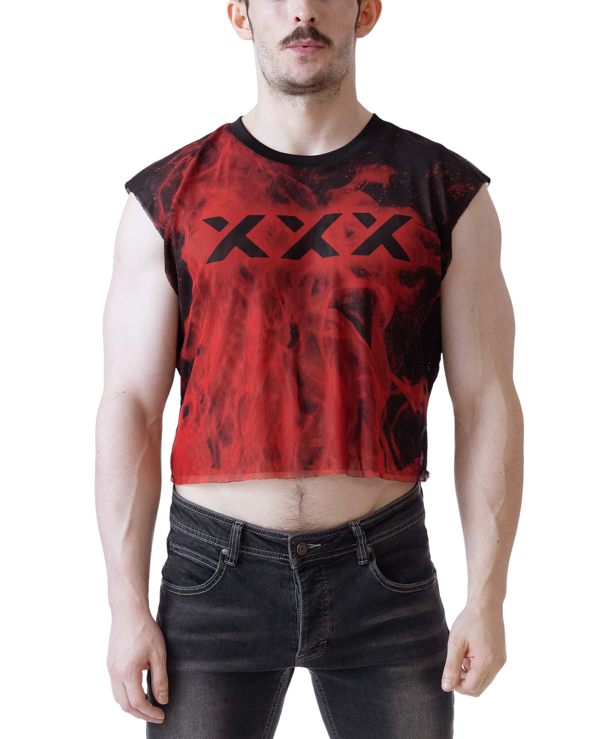 Nasty Pig Inferno Sleeveless Crop Top Flame