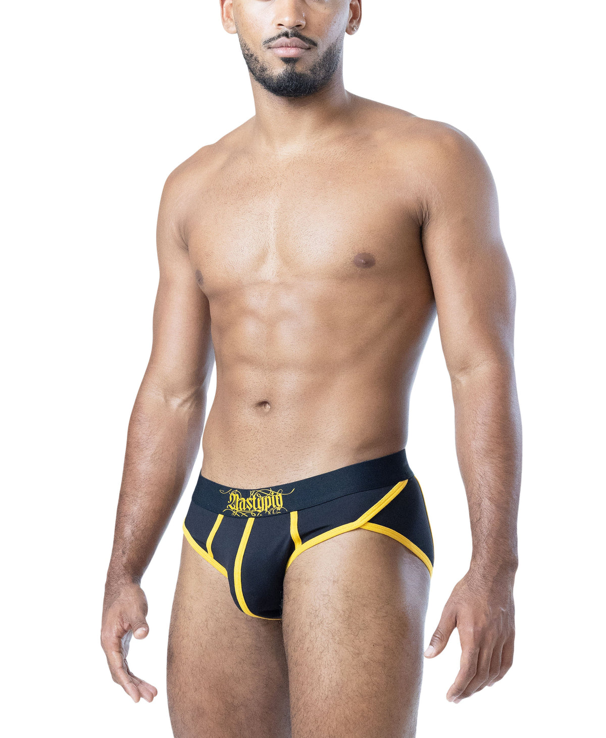 Nasty Pig Men's Ink Brief - Black/Cadmium Yellow