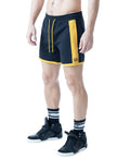 Nasty Pig Men's Ink Rugby Short - Black/Cadmium Yellow