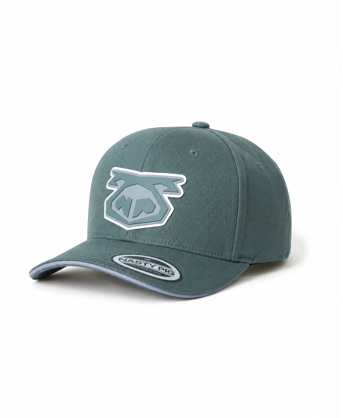 Nasty Pig Men's Snout Cap 3.0 - Army Green/Shark Grey/White