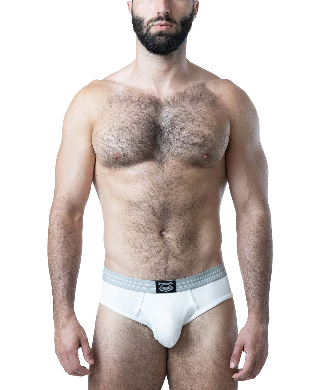 Calzoncillos tipo slip con abertura frontal Body Shop para hombre de Nasty Pig - Blanco