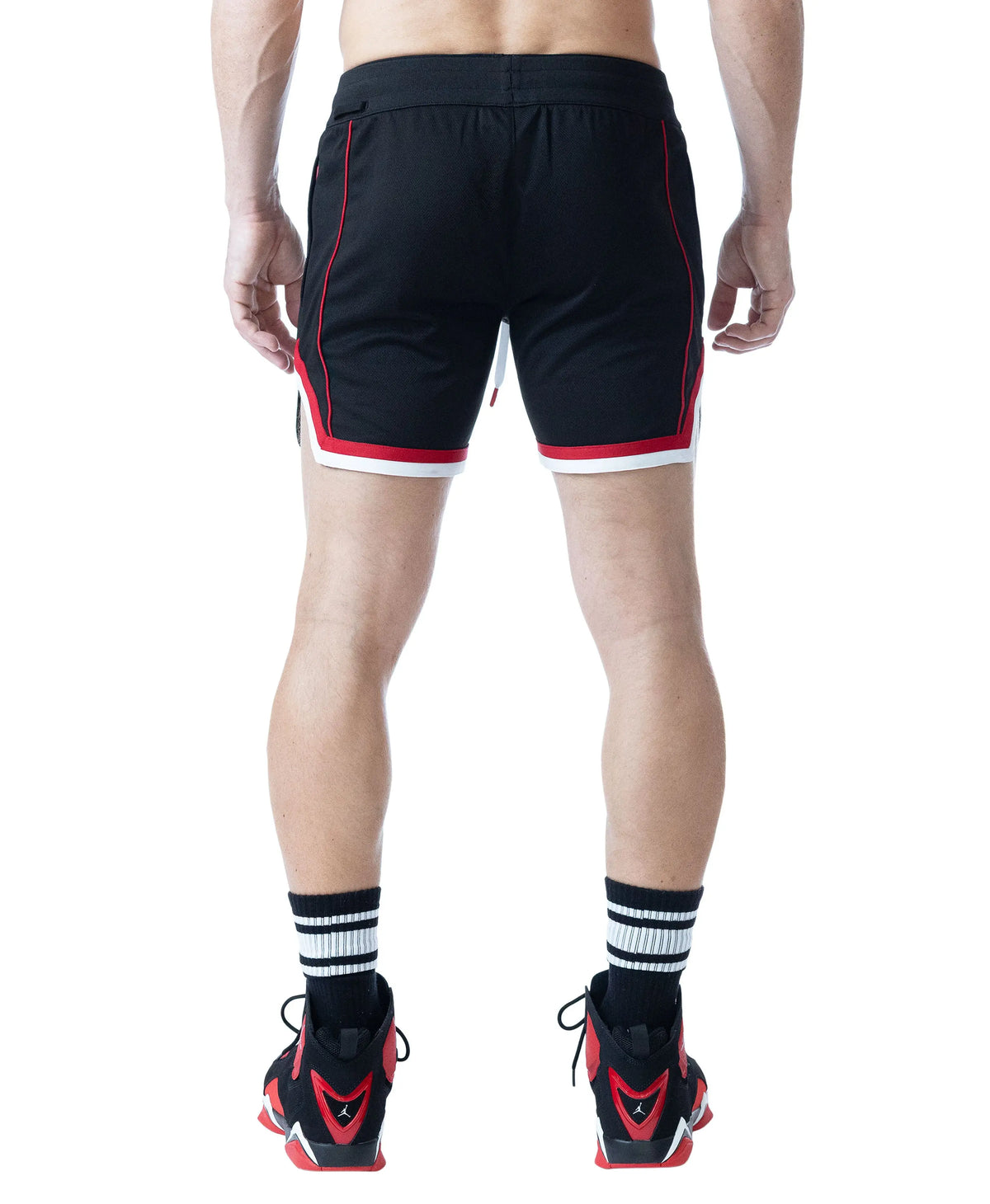 Nasty Pig Face Off Rugby Short Black/System Red/White