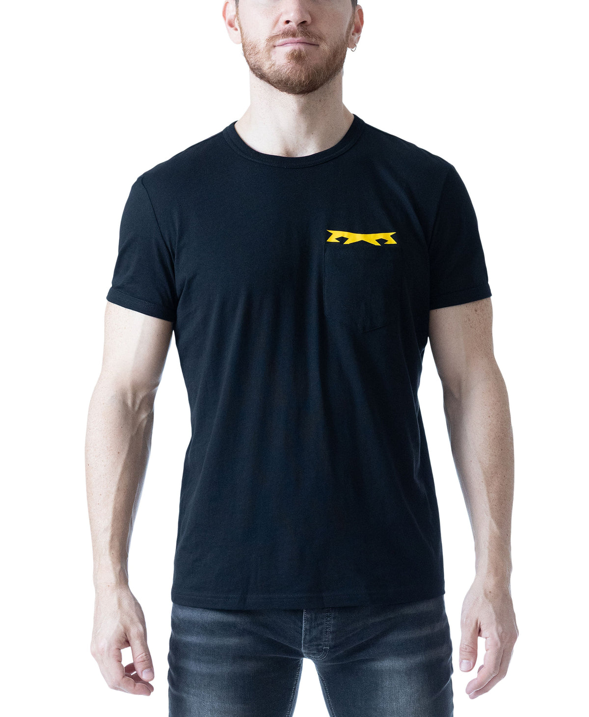 Nasty Pig Men's Induction Tee - Black/Cadmium Yellow