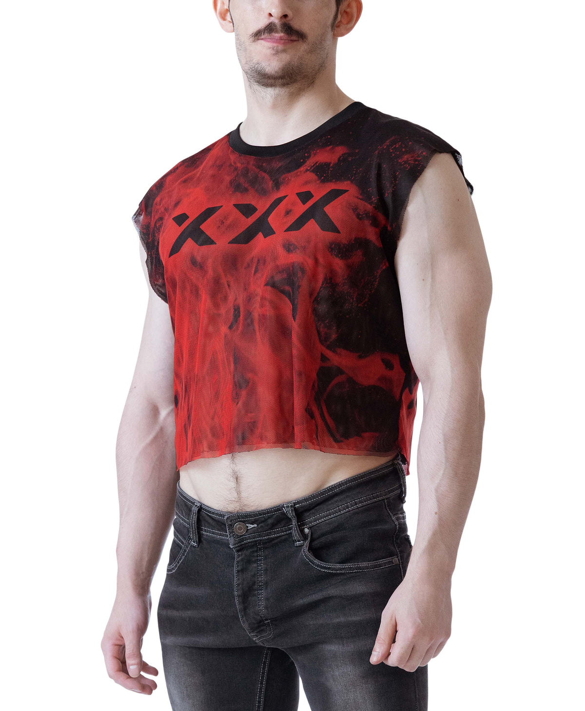 Nasty Pig Inferno Sleeveless Crop Top Flame