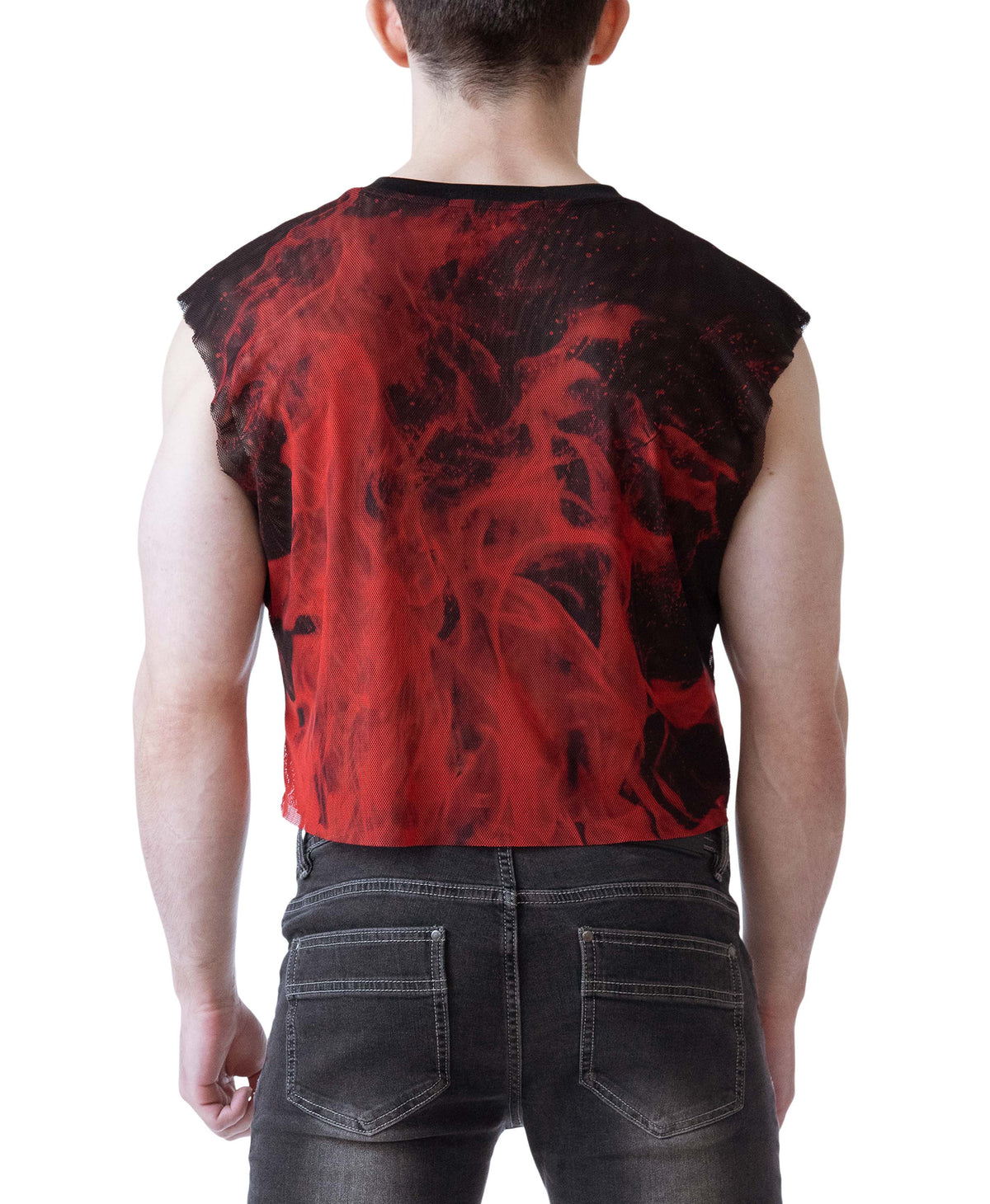 Nasty Pig Inferno Sleeveless Crop Top Flame