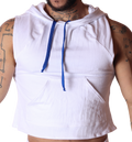 Nafts White Hoody T Shirt by Gigo Underwear