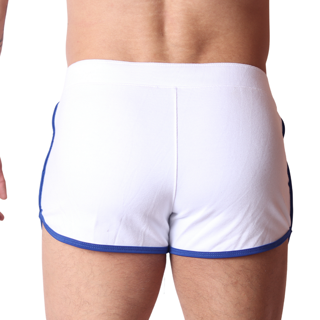 Nafts White Shorts back view by Gigo Underwear