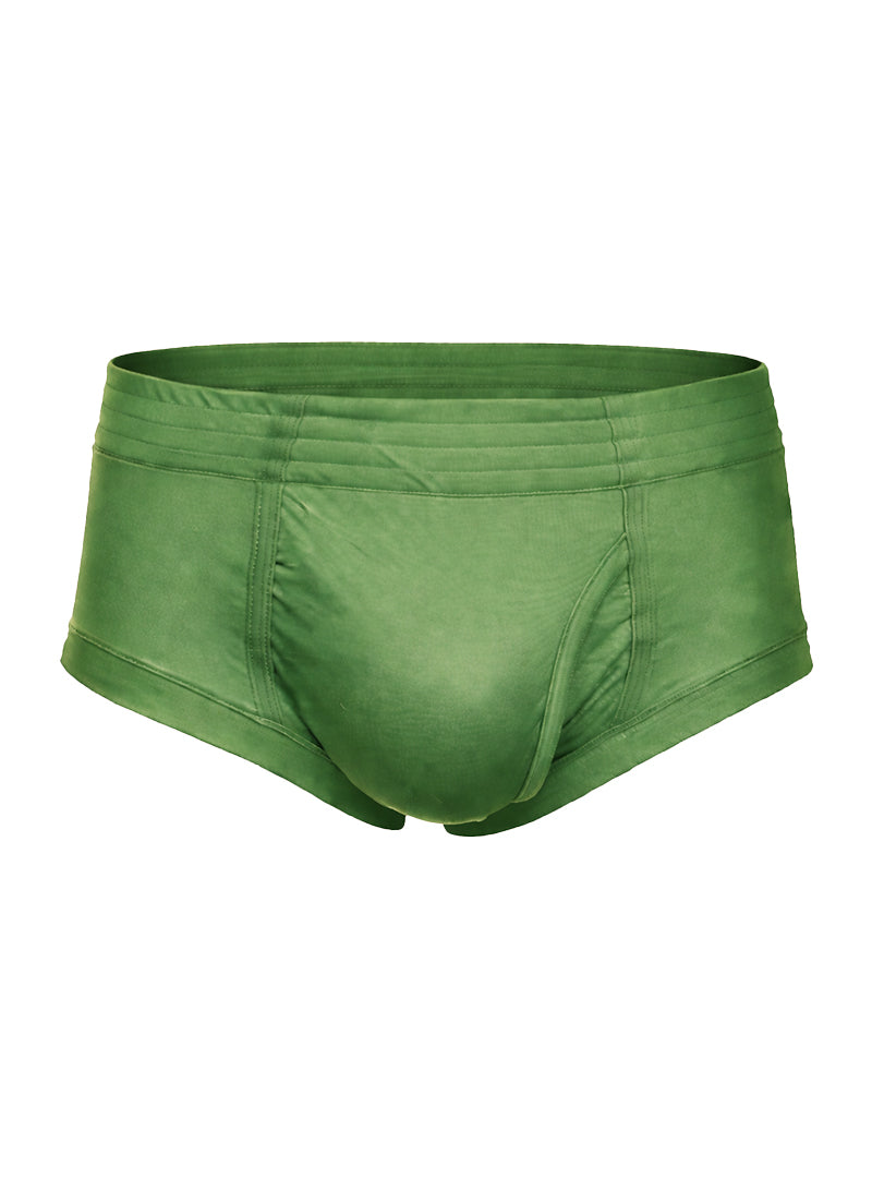 Nylon Tricot Brief - Left Side Fly