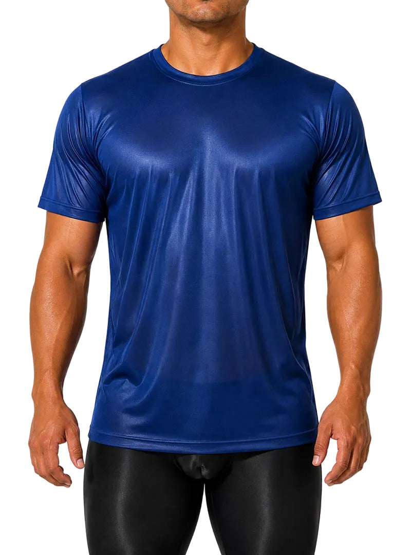 Players Nylon Tricot Crew Neck T-shirt, Men's Quick Drying Tees