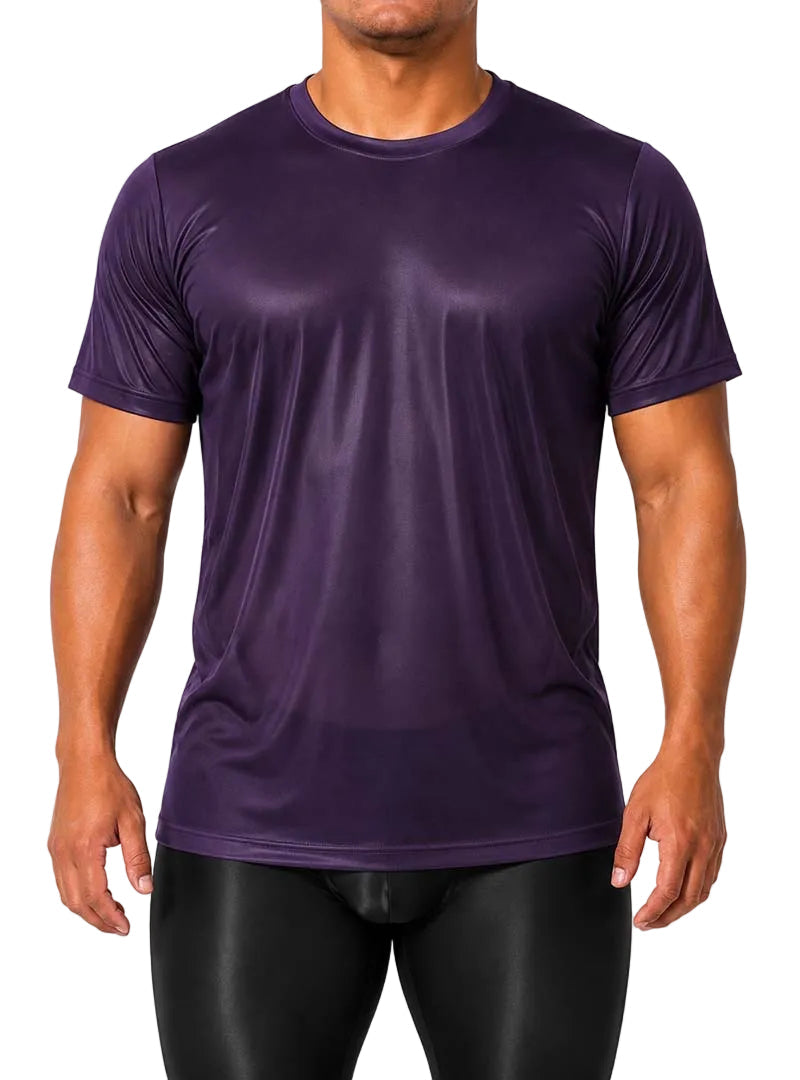 Players Nylon Tricot Crew Neck T-shirt, Men's Quick Drying Tees
