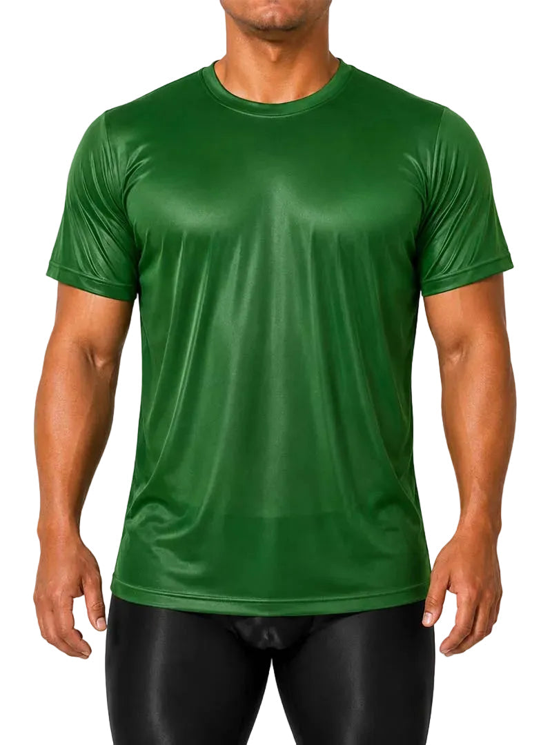 Players Nylon Tricot Crew Neck T-shirt, Men's Quick Drying Tees