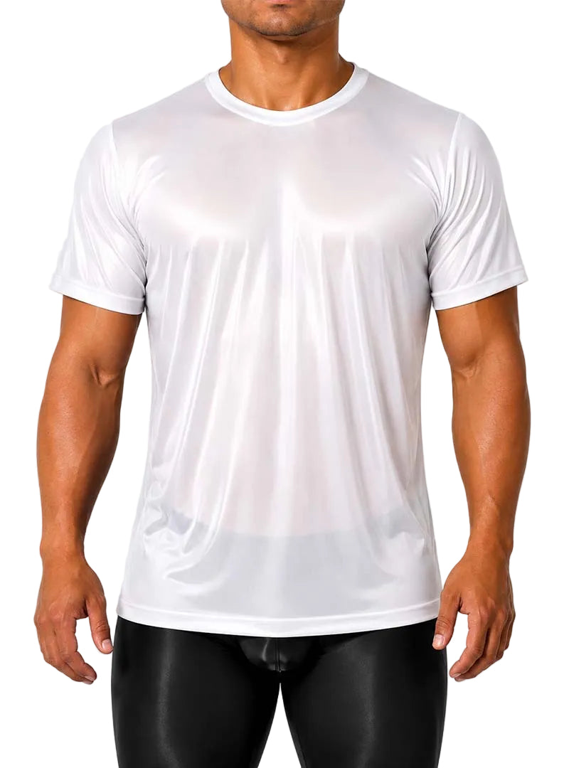 Players Nylon Tricot Crew Neck T-shirt, Men's Quick Drying Tees
