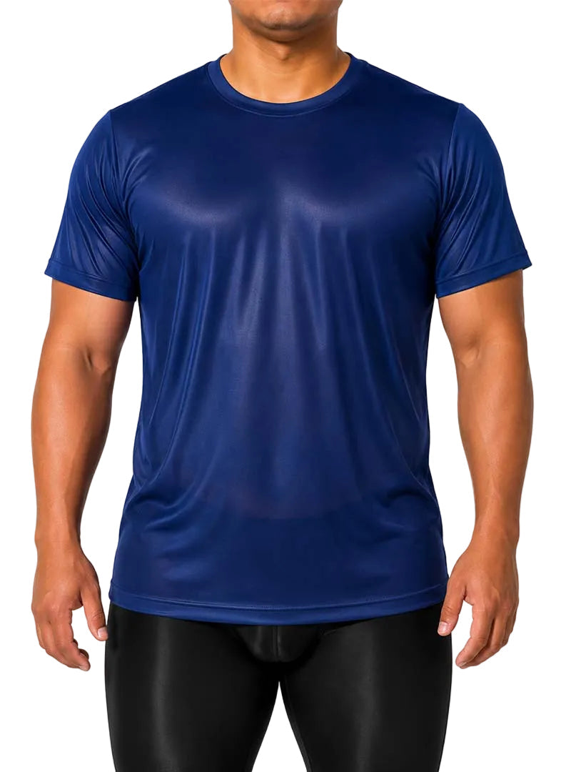 Players Nylon Tricot Crew Neck T-shirt, Men's Quick Drying Tees