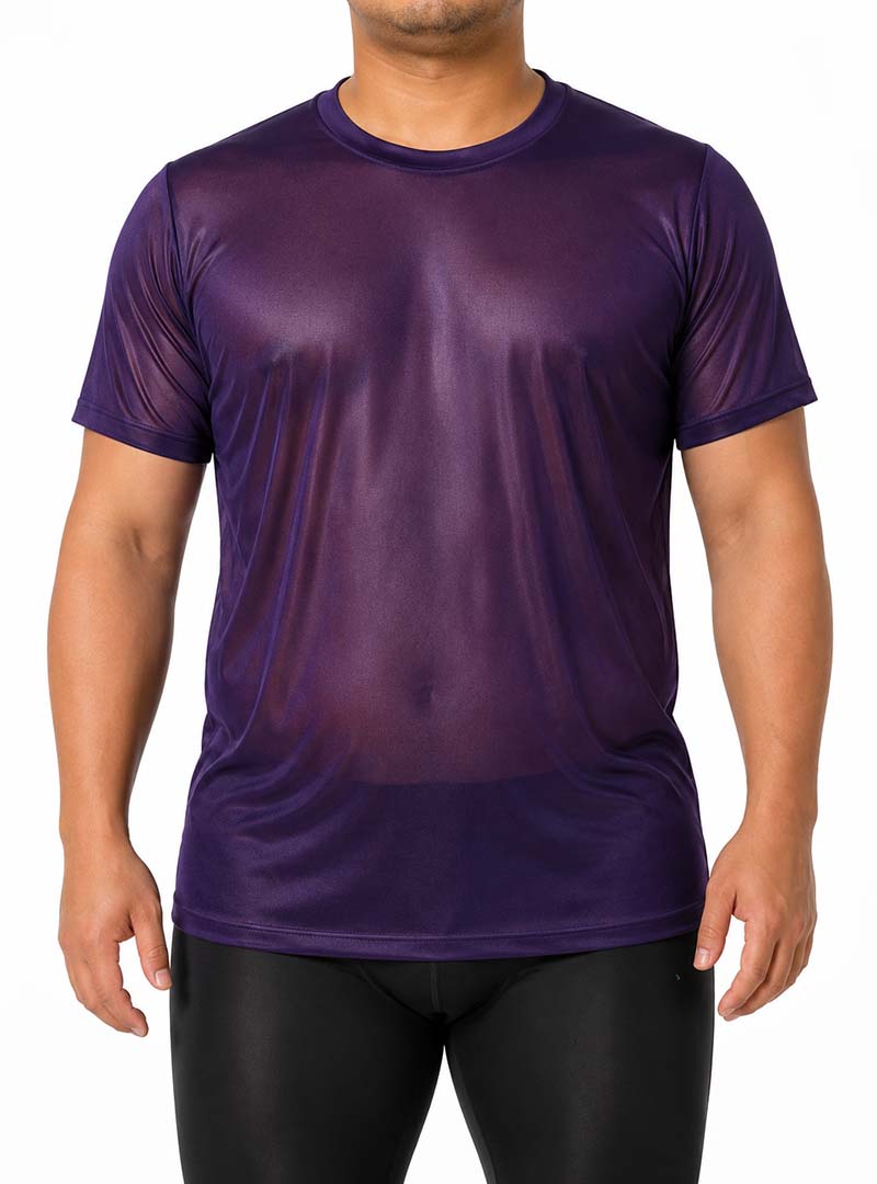 Players Nylon Tricot Crew Neck T-shirt, Men's Quick Drying Tees