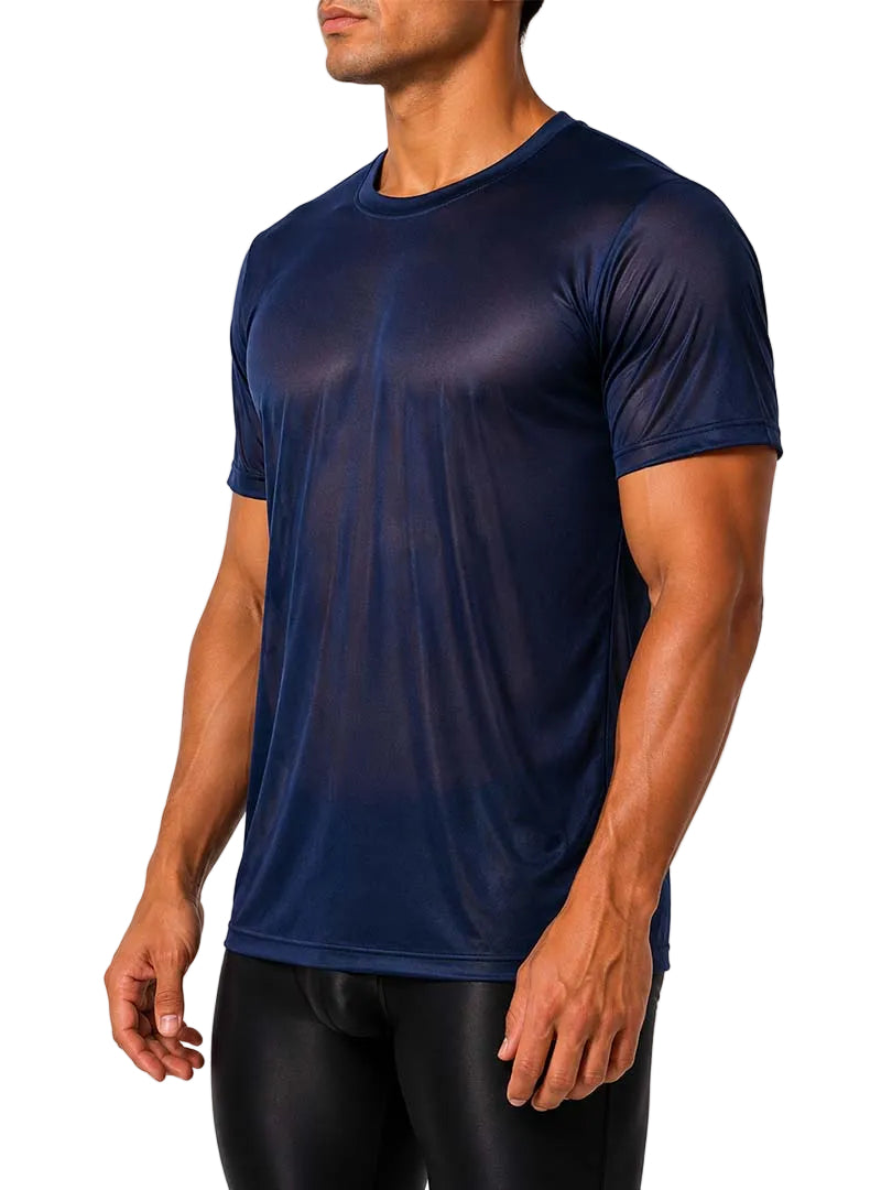 Players Nylon Tricot Crew Neck T-shirt, Men's Quick Drying Tees