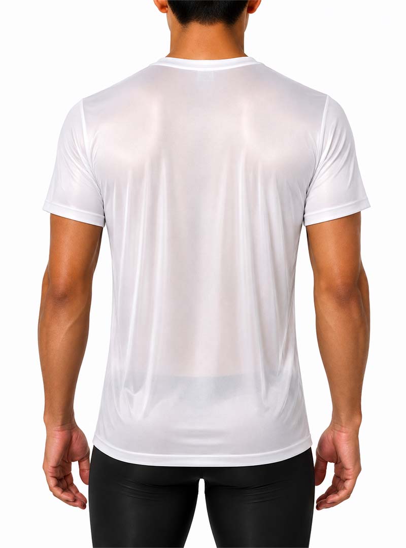 Players Nylon Tricot Crew Neck T-shirt, Men's Quick Drying Tees
