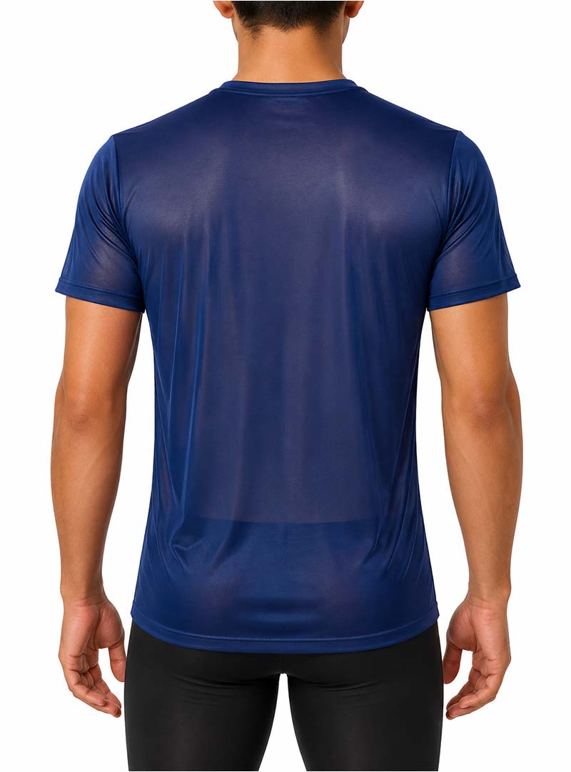 Players Nylon Tricot Crew Neck T-shirt, Men's Quick Drying Tees