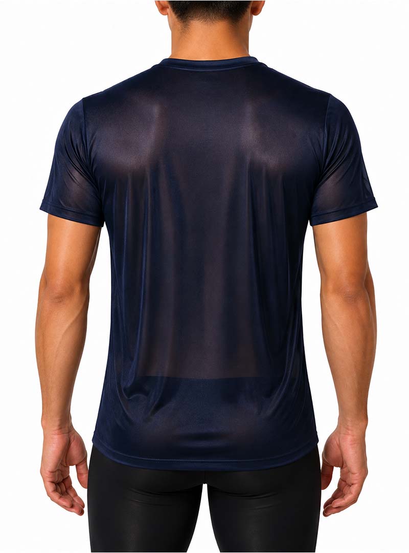 Players Nylon Tricot Crew Neck T-shirt, Men's Quick Drying Tees
