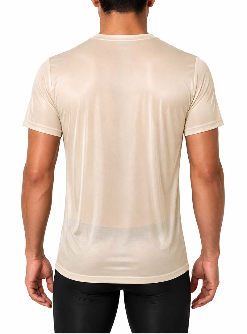 Players Nylon Tricot Crew Neck T-shirt, Men's Quick Drying Tees