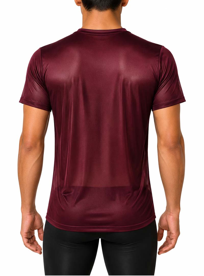 Players Nylon Tricot Crew Neck T-shirt, Men's Quick Drying Tees