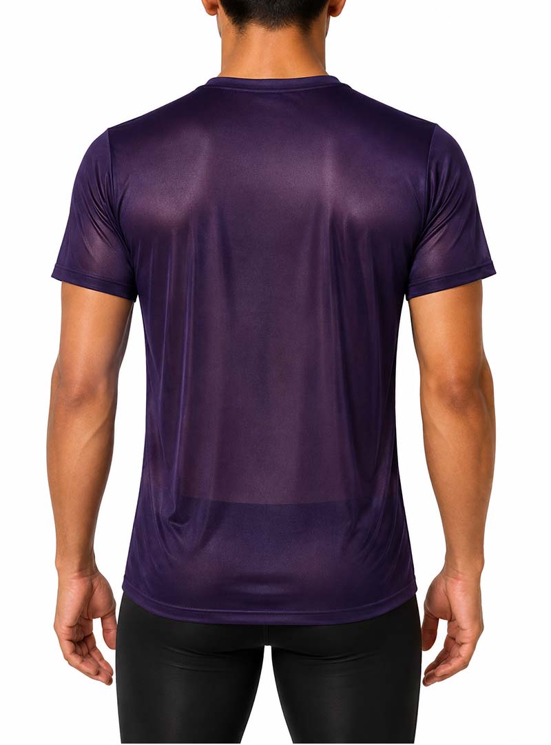 Players Nylon Tricot Crew Neck T-shirt, Men's Quick Drying Tees