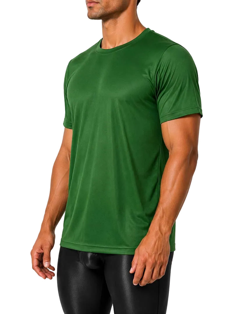 Players Nylon Tricot Crew Neck T-shirt, Men's Quick Drying Tees